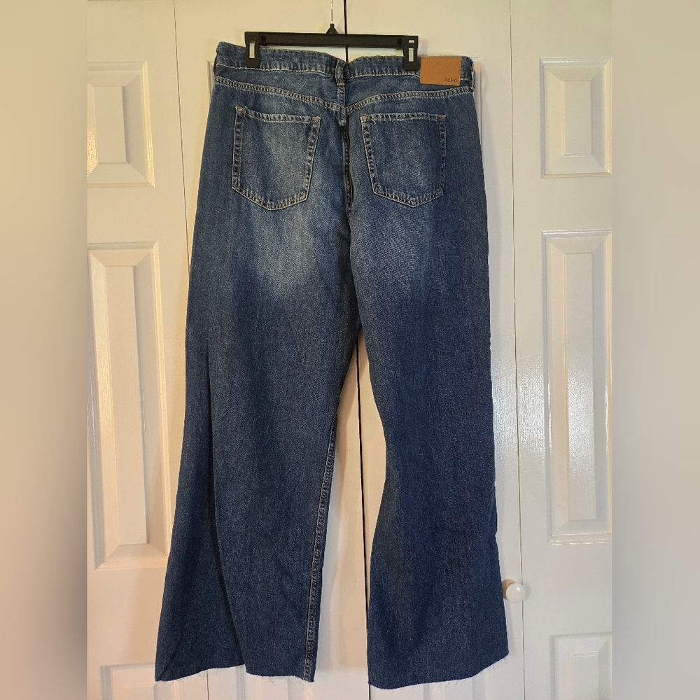 NWT Aeropostale High Rise Wide Leg Dark Wash Jeans 16R - Picture 2 of 8